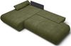 Selsey 'Armone' Ecksofa mit Schlaffunktion, Chenille, Ottomane links, Olivgrün Bild 4