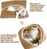Ledander Tierbett Hundebett, geeignet für Hunde und Katzen,3 in 1 Katzenkissen, Faltbar, Waschbares Warmes Flauschiges Haustierkissen, Beruhigungskissen Bild 4