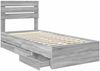 vidaXL Bettrahmen Graues Sonoma 90 x 200 cm Ingenieurs Holz 3411533 Bild 5
