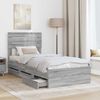 vidaXL Bettrahmen Graues Sonoma 90 x 200 cm Ingenieurs Holz 3411533 Bild 3