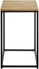 Beistelltisch >37335< in eiche, schwarz, Massivholz, Metall - 35x60x35cm (BxHxT) Bild 3
