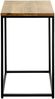 Beistelltisch >37335< in eiche, schwarz, Massivholz, Metall - 35x60x35cm (BxHxT) Bild 4