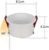 ZMH 5er LED Einbaustrahler Einbauleuchten Badezimmer - 3000K Warmweiß Badlampe Deckenspots Einbauspots 5W IP44 LED Badleuchte Deckeneinbaustrahler für Wohnzimmer Küche Flur Büro Esszimmer Bild 4