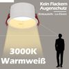 ZMH 5er LED Einbaustrahler Einbauleuchten Badezimmer - 3000K Warmweiß Badlampe Deckenspots Einbauspots 5W IP44 LED Badleuchte Deckeneinbaustrahler für Wohnzimmer Küche Flur Büro Esszimmer Bild 2