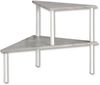 KESPER 27812 Küchenregal mit 2 Ebenen, Beton-Optik, weiß / Etagenregal / Eckregal / Regal Bild 5