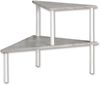 KESPER 27812 Küchenregal mit 2 Ebenen, Beton-Optik, weiß / Etagenregal / Eckregal / Regal Bild 3