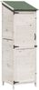 vidaXL Gartenschuppen Weiß 59,5 x 56 x 176,5 cm Massivholz aus Fichte 42033445 Bild 2