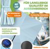 KESSER® 'Holly' Ampelschirm mit LED Solar und Ständer, inkl. Abdeckung und Windsicherung mit Kurbel, Aluminium hellblau, Ø 350 cm Bild 3