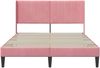 vidaXL Bettrahmen mit Kopfteil Rosa 160 x 200 cm Samt 42027518 Bild 4
