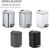 WENKO ALASSIO Kosmetikeimer 5 Liter, Grau, Edelstahl, mit Absenkautomatik Bild 2