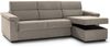 Dmora Schlafsofa mit Halbinsel Esca, Verwandelbares Ecksofa für das Wohnzimmer, gepolstert, abnehmbar, 100 % Made in Italy, 285x160 h100 cm, Taube Bild 5