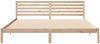 vidaXL Bettrahmen mit Kopfteil Braun 200 x 220 cm Massives Kiefernholz 872341 Bild 5