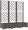 vidaXL Garten-Pflanzgefäß mit Spalier Braun 120 x 40 x 121,5 cm PP 318262 Bild 2