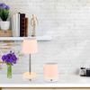 LED Tischleuchte, weiß, Touchdimmer, Akku, höhenverstellbar, H 28 cm Bild 3
