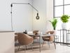 Schwenkbare LED Wandlampe - schwarze Kabelleuchte mit Schnurschalter & Stecker Bild 4