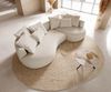 Sofa Edina 330x170 cm Bouclé Creme-Weiß Bild 4