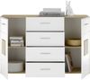 Sideboard >Georgia< in Eiche Artisan Nachbildung - 140x92x38cm (BxHxT) Bild 3