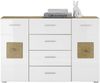 Sideboard >Georgia< in Eiche Artisan Nachbildung - 140x92x38cm (BxHxT) Bild 2