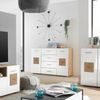 Sideboard >Georgia< in Eiche Artisan Nachbildung - 140x92x38cm (BxHxT) Bild 4