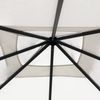 vidaXL Pavillon, mit Pfostenabdeckungen, 160 g/m², Stoff/Stahl Creme, 3 x 3 x 2,6 m Bild 3