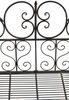 Gartenbank LENAR - Metall Bronze 128x46x94 cm | Metallbank Garten 2 Seitzer Bank Terrasse Vintage Antik Gartenbank Bild 4