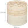 Dampfgarer Bambus 3 Etagen 24 cm 10031463 Bild 4