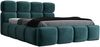 Polsterbett MONAKO 90x200 ohne Matratze mit Bettkasten und Lattenrost. Farbe: Minze 13 Bild 4