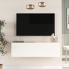 Fernsehtisch Lapinlahti 100 x 31,5 x 29,5 cm Eiche rustikal/Weiß [en. casa] Bild 3