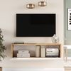 Fernsehtisch Lapinlahti 100 x 31,5 x 29,5 cm Eiche rustikal/Weiß [en. casa] Bild 3