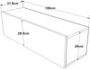 Fernsehtisch Lapinlahti 100 x 31,5 x 29,5 cm Eiche rustikal/Weiß [en. casa] Bild 5
