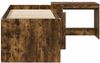 vidaXL Hochbett mit Schreibtisch für Kinder 2 Stk. Geräucherte Eiche 3423442 Bild 4