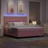 vidaXL LED Boxspringbett mit Matratze Rosa 180 x 200 cm Samt 3343333 Bild 5