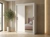 Beautysofa Kleiderschrank HELA moderner Kleiderschrank mit Spiegel (Schiebetürenschrank mit Kleiderstange und Regalböden, Schrank für Schlafzimmer, Flur & Ankleidezimmer) wahlweise ohne oder mit Schubkasteneinsätzen Bild 2