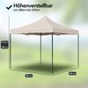 Brixy Partyzelt – faltbar – Easy Up – 3 x 3 m – wasserdicht – Pavillon – inkl. Tragetasche – cremefarben Bild 2