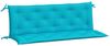 vidaXL Gartenbank-Auflagen, 2 Stk., Polyester, Türkis, 150 x 50 x 7 cm Bild 2