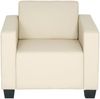 Sessel Loungesessel Lyon, Kunstleder ~ creme Bild 3