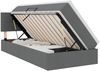 vidaXL Aufbewahrungsbett mit Matratze Dunkelgrau 90 x 190 cm 3370477 Bild 2