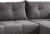 Polsterecke >Renard< elektrischer Sitzvorschub, Cord grau - 177x80x246cm (BxHxT) Bild 4
