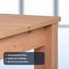 KHG Esstisch ausziehbar Eiche 6-8 Personen Landhaus, Küchen-Tisch aus Holzoptik Asteiche foliert, 100kg belastbar, 160-215 x 75 x 90 cm (B/H/T) Bild 5