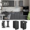 Küchenunterschrank Fame-Line Dunkelgrau 40 cm ohne Arbeitsplatte Vicco Bild 3