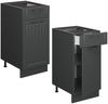 Küchenunterschrank Fame-Line Dunkelgrau 40 cm ohne Arbeitsplatte Vicco Bild 5