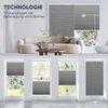 Sekey Wabenplissee Plissee Ohne Bohren 100% Verdunkelnd Dunkelgrau 40x120cm Bild 4