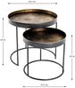 Beistelltisch-Set Celine / Celle, Braun, Schwarz Bild 2