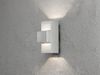 2er-Set graue Wandleuchten IMOLA, Up/Down-light, 9 Watt HP-LED, IP54 Bild 3
