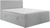Vente-unique - MAKANA Bett Samt Grau - B 160 cm x H 108 cm x L 213 cm Bild 2