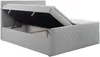 Vente-unique - MAKANA Bett Samt Grau - B 160 cm x H 108 cm x L 213 cm Bild 5