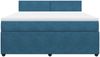 vidaXL Boxspringbett mit Matratze Blau 180x200 cm Samt 3287804 Bild 3