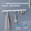 doporro Garderobenleiste Garderobenhaken mit verschiebbaren Kleiderhaken aus Aluminium Stalo10 (8 St), Pulverbeschichtet, aus hochwertige Alu Bild 4