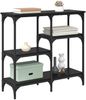 vidaXL Konsolentisch mit Regal Schwarz Eichen-Optik 80 x 29 x 75 cm 882213 Bild 3