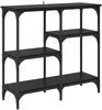 vidaXL Konsolentisch mit Regal Schwarz Eichen-Optik 80 x 29 x 75 cm 882213 Bild 2